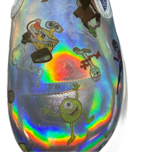 Pixar Ground Up Holographic Slip-On Sneakers size 7 Toy Story Monsters Inc - Picture 5 of 9